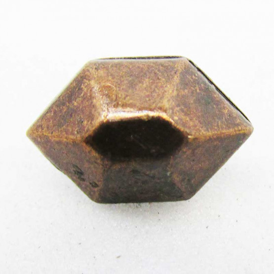 Zierniete "Hexagon" Altkupfer