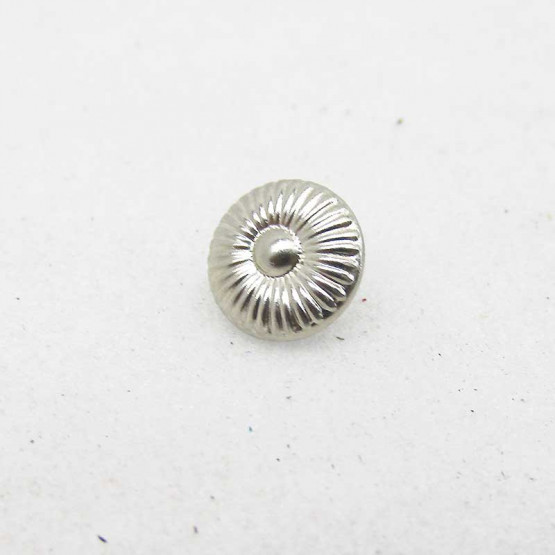 Hohlnieten 9mm Zierrosette Nickel