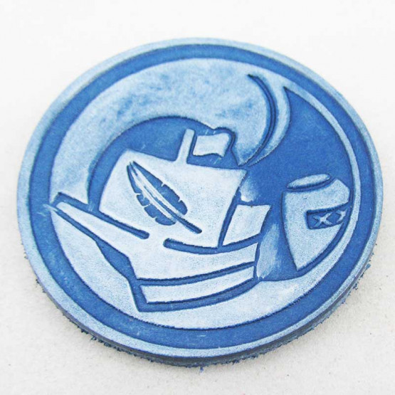 Kühlschrank-Magnet "Blaues Lager" Hellblau 