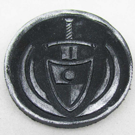 Kühlschrank-Magnet "Silbernes Lager" silber-schwarz 