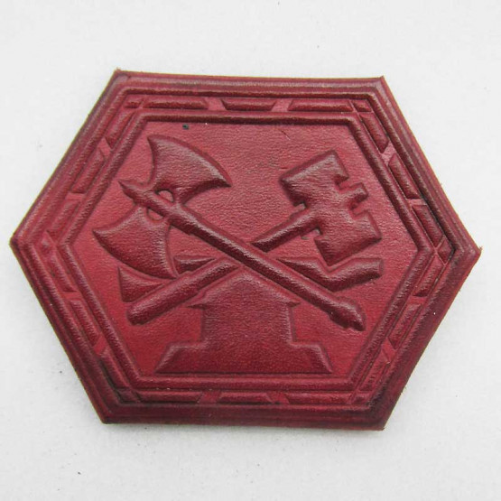 Kühlschrank-Magnet "Zwergenviertel" Rot 