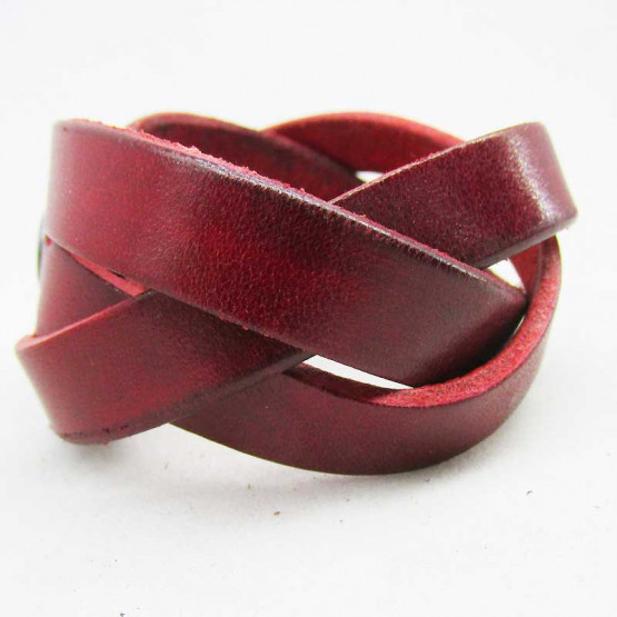 geflochtenes Armband , Rot 