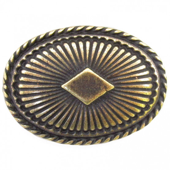 Zierniete "Ovalraute" Altmessing