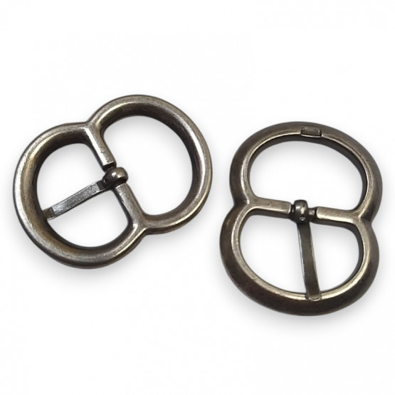 Schnalle HoMi 20 mm Altnickel