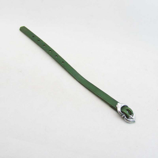 Schnallenriemen Spätmittelalter Grün | Silberfarben