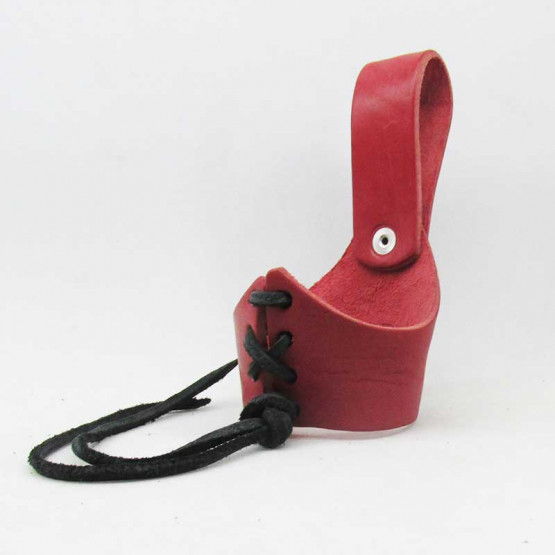 Geschnürter Hornhalter M, Rot 