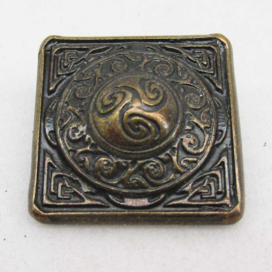Zierniete "Celtic Square" Altmessing